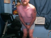 Doing the Potty Dance! Desperately have to Pee, then rub one out after soaking my boxers!