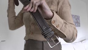 Exciting Belt Try-on with a Linen Skirt, Part 3, Lady Victoria Valente