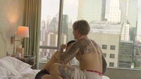 Titus Raw Destroys Tattooed Tyler Wu Ass Gushing Cum Flood