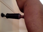 Humping Sex Toy Until Shooting A Moaning Cumshot