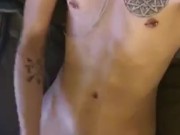 Skinny Boy Blows His Load
