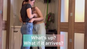 I fuck my neighbor on her washing machine, I stick my fingers in her wet and narrow entrance