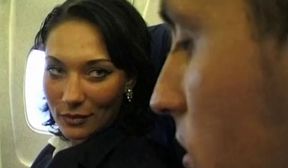 Beauty Stewardess Gets Fucked On A Plane Part 1