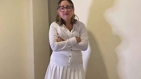 I talked my teacher into private tutoring and ended up fucking her raw