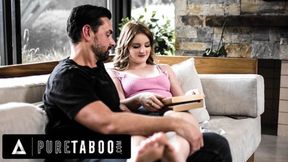 Pure Taboo &ndash; Eliza Eves Gets Deflowered By Her Stepdad Because Her Bf Ditched Her On Valentine&#039;s Day