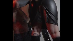 HAPPY KINKMAS DAY 14 LEATHER SHINING