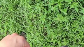 Pissing in the sun ???? and cumming in the garden ???????? I′m becuming adickted to pee porn!