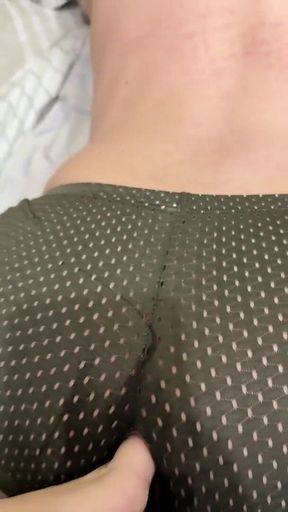 Female Fisting Through Guy's Torn Panties