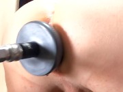 My ass getting destroyed by giant butt plug with anal gapping