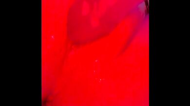 me gooning in fishnets