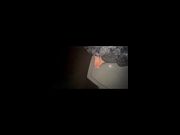 Self Pissing and playing with my cock outside on the back of my pickup truck