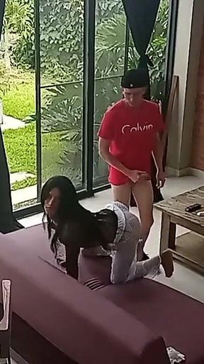 Trans Girl Colombiana Gets Fucked on the Tablet Ando Sofa Bed