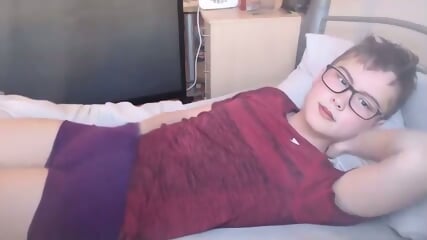 Jerking Off With A Cute Twink Geek