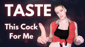 Taste This Cock For Me - Make Me Bi Blowjob Instructions