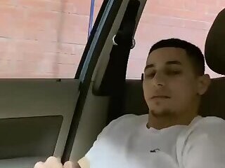 Jerking off in a car.