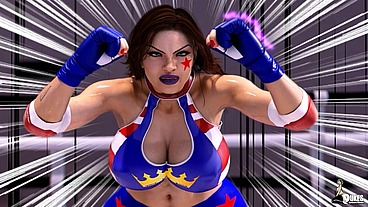 Arrogant Wresting Diva gets face fucked by a hung Luchadore