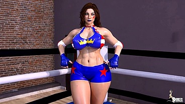 Arrogant Wresting Diva gets face fucked by a hung Luchadore