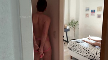 Roommate Spies on me Riding a Twink Latino Big Cock