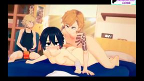 Futanari Lesbian Anime Sex Blonde Futa Gets Hardly Fucked for Steamy Oral Creampie Orgasm
