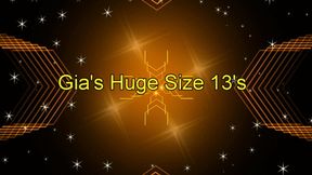 Gia's Huge Size 13's (1080p)