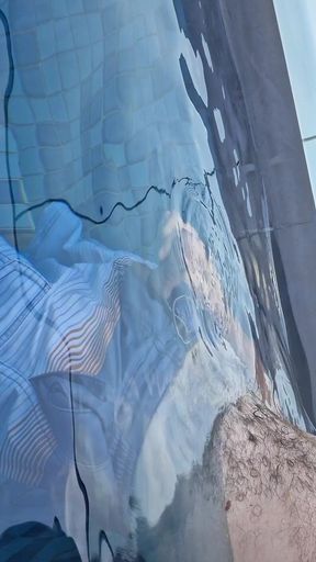 Stroking My Cock in the Pool