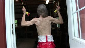 Lilly, the bareback pulldowns
