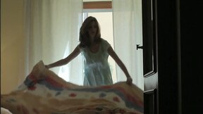 Young and beautiful Charlotta Phillip wakes up to masturbate