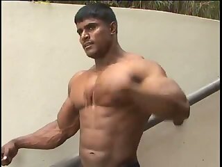 Krishna Murthy Flexing and Posing
