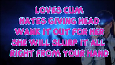 The Female Security Guard at the club loves eating cum but you must wank it out for her