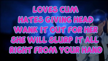 The Female Security Guard at the club loves eating cum but you must wank it out for her