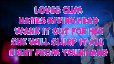 The Female Security Guard at the club loves eating cum but you must wank it out for her