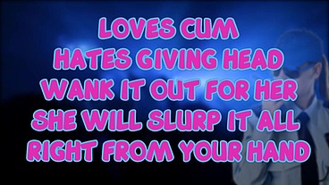 The Female Security Guard at the club loves eating cum but you must wank it out for her