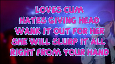 The Female Security Guard at the club loves eating cum but you must wank it out for her