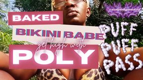 Baked Bikini Babe | Ebony Smoking Fetish