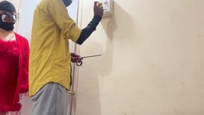 Electrician fucked house owner