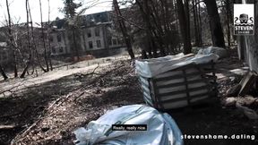 Curvy Russian babes love to suck and fuck outdoors
