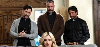 Bible double penetrated by priests