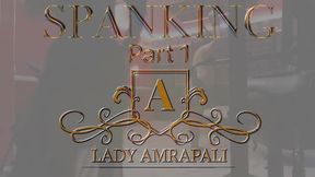 SPANKING Part 1 Total lenghts 7:58 minutes  Bdsm Slave Spanking LADY AMRAPALI  Herrin Mistress Domina Femdom