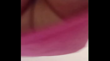 Asian wife shows off shaved pussy in upskirt dance