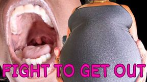 Fight to Escape My Belly Vore ft Queen Ava - This same size vore scene features mouth fetish, big belly, femdom pov, brat girls, tongue fetish, digestion, and consumed - 1080 MP4