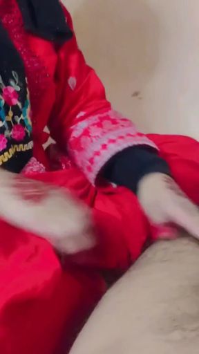 Emotional moment from &quot;Pakistani Beautiful Student Handjob-Clear Hindi Audio 💦&quot;