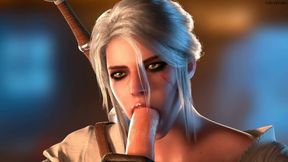 Ciri heals a cock by sucking it