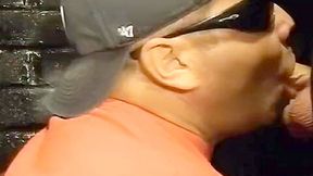 Gloryhole blowjob