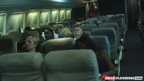 Sizzling Asian Stewardess Gets Spit Roasted on Plane Ride