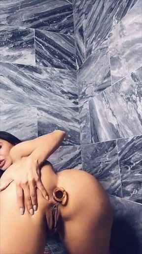Stunning moment from &quot;Lela Star Naughty Solo: Anal Plug &amp; Pussy Play&quot;