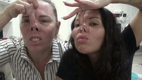 Sexy nose pinching and eskimo kissing sf