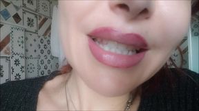 Beautiful Italian dominatrix pees and