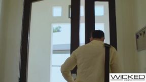 Curvy Brunette Melissa Stratton's Steamy Visit with Lexi Luna