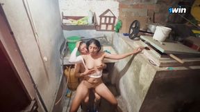 Old green-stepped dad takes advantage of his innocent, big-bassed