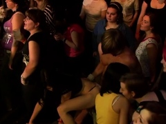 Dark brown slots sucking hard knob